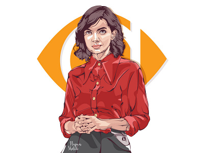 Najwa Shihab digitalart illustrator vector vectorart