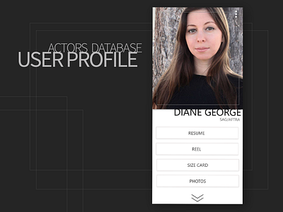 Actors Database User Profile