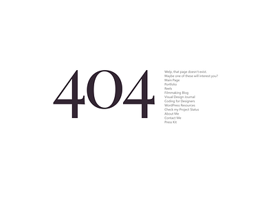 404 Page