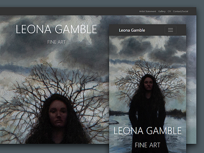 Fine Art Portfolio - Responsive Website