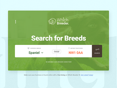 Pet Search bar dog field logo pet search
