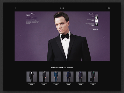 OB Store - Desktop - Look Deconstruction buy concept design ecommerce estore fashion high look look book suit tie view