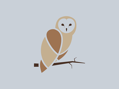 Golden Owl design golden ratio logo