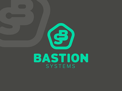 Bastion Systems black brand brand identity branding company green logo security software vector