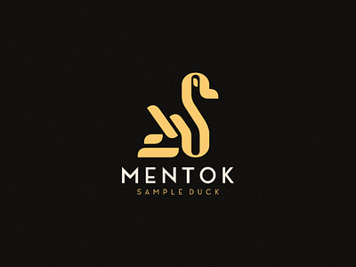 MENTOK animal branding duck logo modern simple ui ux