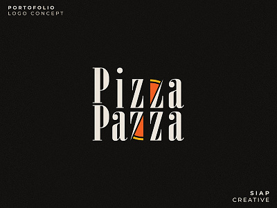 Pizza Pazza branding cafelogo cartoon graphic design illustration logo logo pizza pizza rstaurantlogo typography
