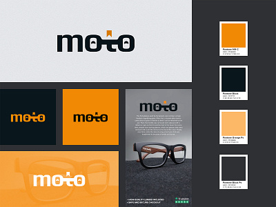 MOTO BRANDING branding eyes glasses graphic design logo modern ui