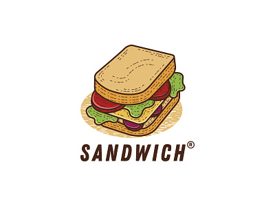 Sandwich animasi app branding cartoon design flat foodlogo foods icon illustration illustrator ilustrasi logo restaurant retro sandwich ui ux user uidesign vector