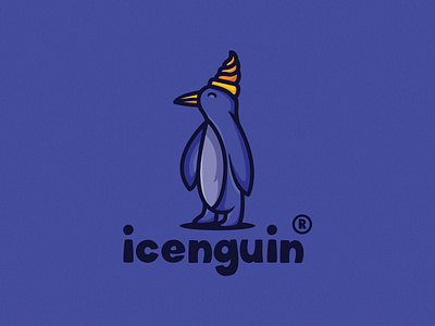 Icenguin 1 animal branding cartoon cartoon character cartoonlogo foodlogo fun ice iceream illustration logotoon penguin purple restaurant vector