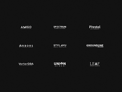 Type Logofolio branding desain grafis design icon identitas visual ilustrasi logo logofolio logotype monochrome typography logo