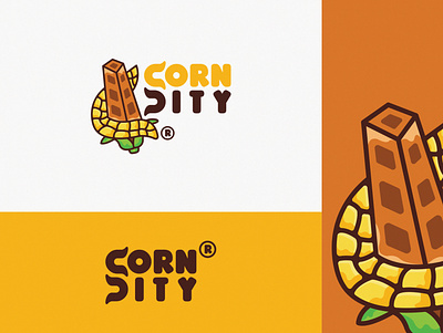 Corn City cartoon city corn fullcolor illustration logo cartoon toons
