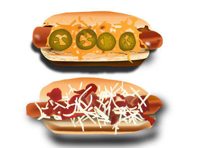 Hot Dogs food art illustration illustrator vector vector art