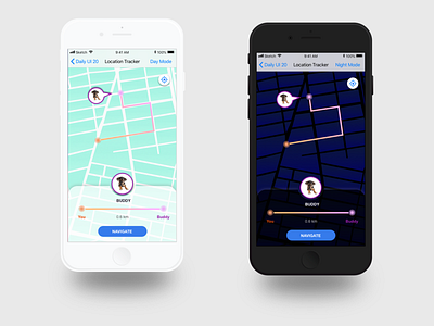 Daily UI 020 -  Location Tracker