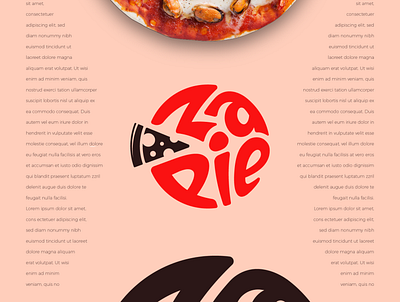 Logo Design: Za Pie branding design food icon iconography icons identity identity design logo mark symbol