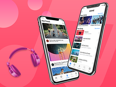 Videomusic app design ui ux