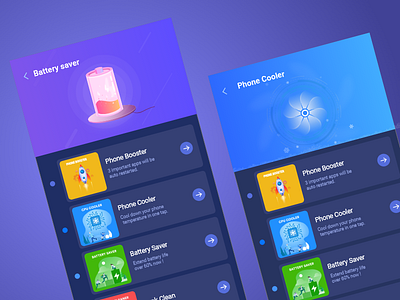 Cleanphone-Dark app design icon illustration ui ux