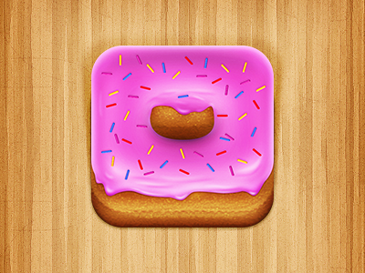 Pink Donut v1.1 delicious donut doughnut food icon ios ipad iphone pink rebound sweet tasty