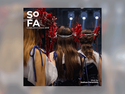 SoFA Graduation Show 2018 - Cover Poster design fashion layout photography