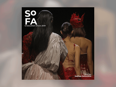 SoFA Graduation Show 2019 - Cover Poster fashion layout photography poster