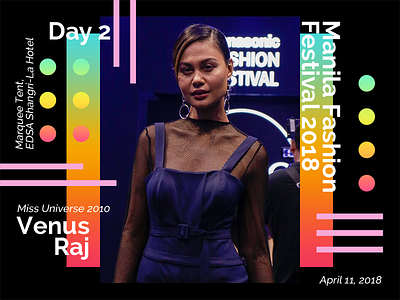 Manila Fashion Fest 2018 (Season 8 - Day 2) graphic design layout photography poster
