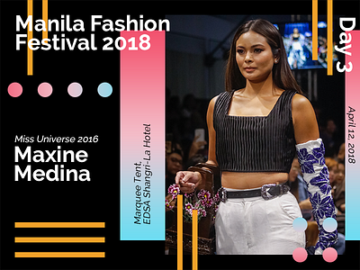 Manila Fashion Fest 2018 (Season 8 - Day 3) graphic design layout photography poster