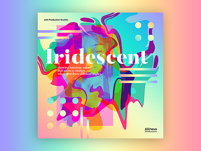 Iridescent - Concept 1 branding graphic design layout photography poster