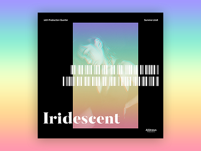 Iridescent - Concept 2 branding graphic design layout photography poster