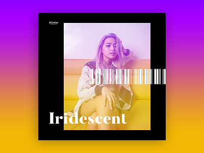 Iridescent - JM (Cover) branding graphic design layout photography poster