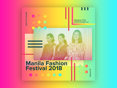 Manila Fashion Festival 2018 (Season 8 - Cover) graphic design layout photography poster