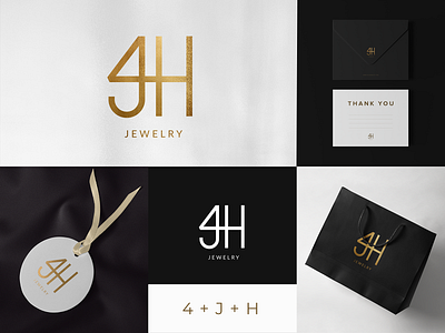 4JH Branding and Presentation brandidentity branding graphic design jewellery jewellery logo jewelry jewelry logo logo logodesign visual identity
