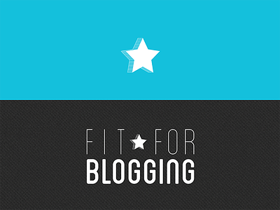 Fit For Blogging Logo blog fit for blogging logo star