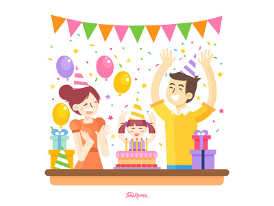 Happy Birthday! birthday party children fiesta illustration illustrator vector