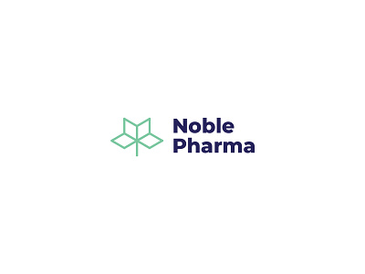 Noble Pharma logo Design animation brand branding design identity illustration illustrator logo ui ux website