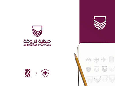 Pharmacy Brand l Al Rawdah Pharmacy animation app art blue brand branding clean design graphic design icon identity illustration illustrator logo minimal type ui ux vector website