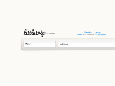 Tour Search input littletrip search tour tours ui