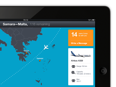 Air Navigator, iPad app concept air aircraft app concept fly ipad navigator path
