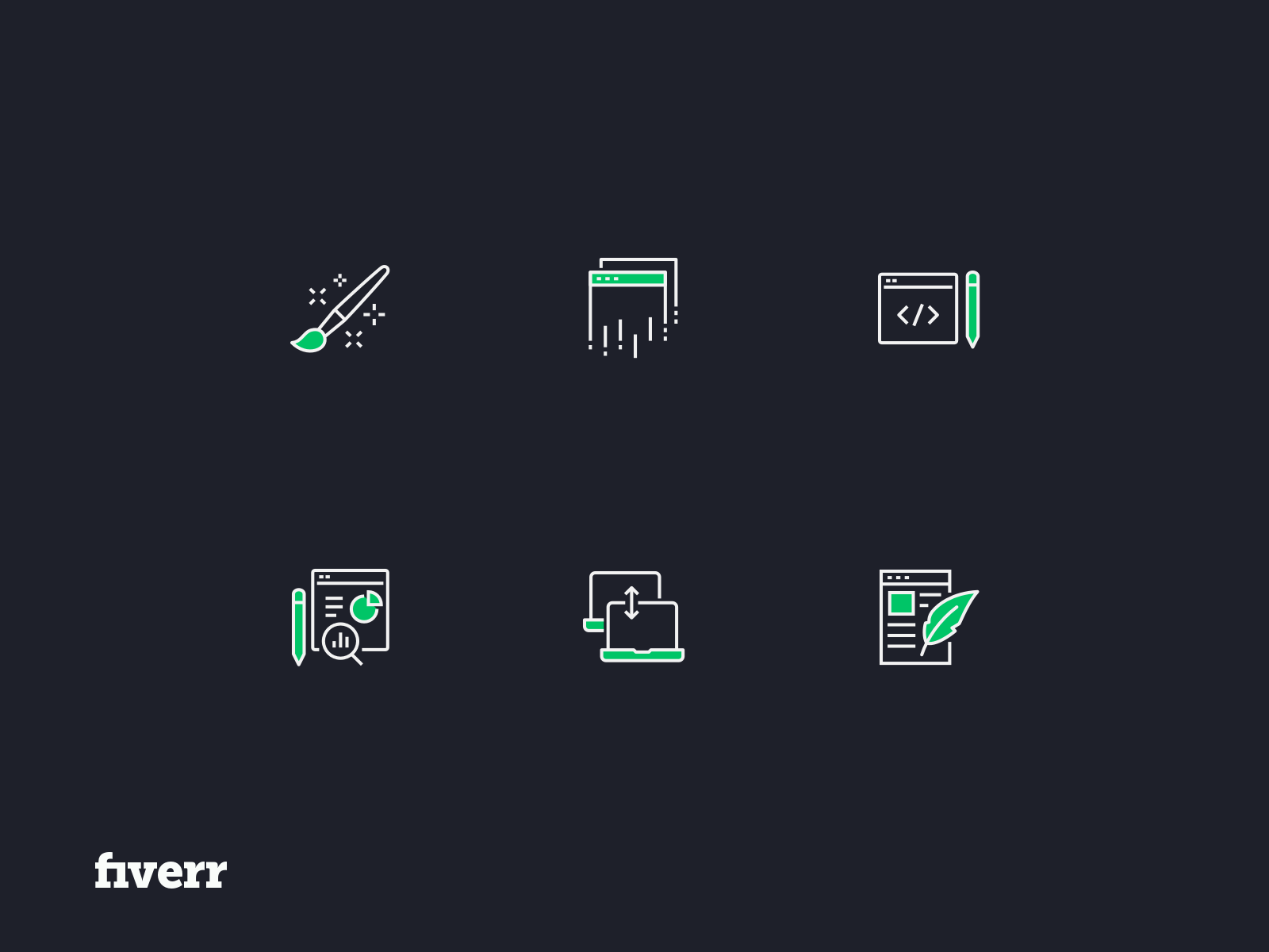 Fiverr Icons by Arthur K for Fiverr Design on Dribbble