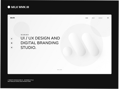 Milk Studio - Landing page