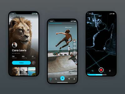 Tostar - 3D Medium app 3d app feed iphone minimal mobile scan social typography ui uiux ux web