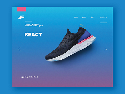 Nike Epic React by Arthur K on Dribbble