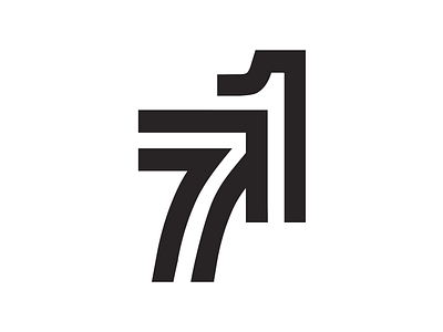 71 71 logo logo mark logodesign mark mark symbol monogram number symbol
