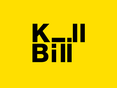 Kill Bill vol. II action art bill kill kill bill minimal movie poster tarantino typogaphy