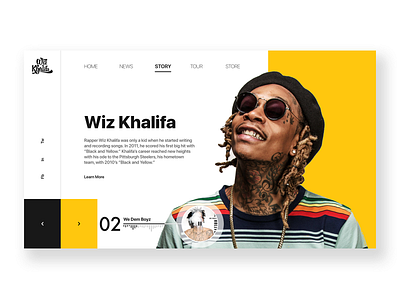 Wiz Khalifa - web design