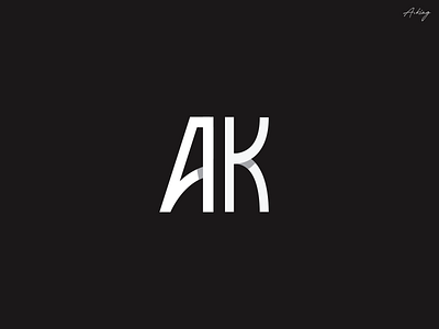 AK monogram clean graphic design idenity letter logo logotype mark monogram simple symbol