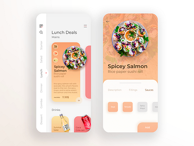 Tokyo Sushi Food - Daily UI 016 aplication app app design food japan minimal mobile mobile app mobile ui order sushi tokyo ui uiux ux