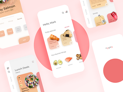 Tokyo Sushi Food app - Pt 3 aplication app app design food iphone japan minimal mobile mobile app mobile ui order sushi tokyo ui uiux ux