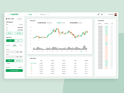 Currency Exchange - Analytics Chart Daily UI 018 analytic analytics chart bitcoin business buy chart clean crypto currency dashboard exchange graph market price sale statistics trade ui