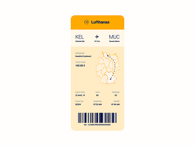 Boarding Pass - Daily UI 024