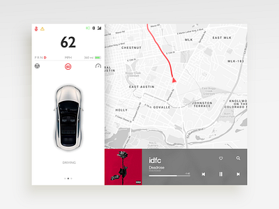 Tesla Car Interface - DailyUI 034