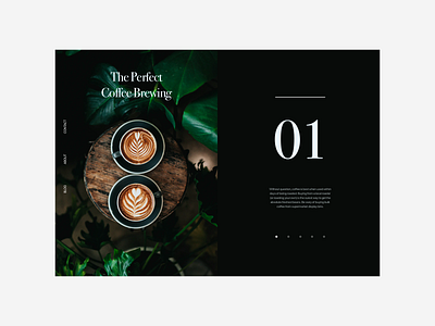 Coffee Blog - Daily UI 035 035 blog blog post clean coffee dailyui minimal post typography